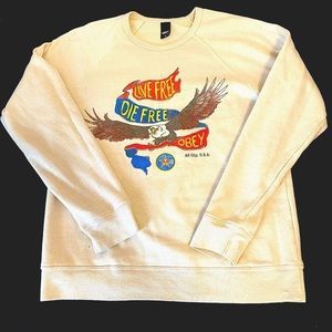 Vintage Obey “Live Free Die Free” Crewneck Sweatshirt